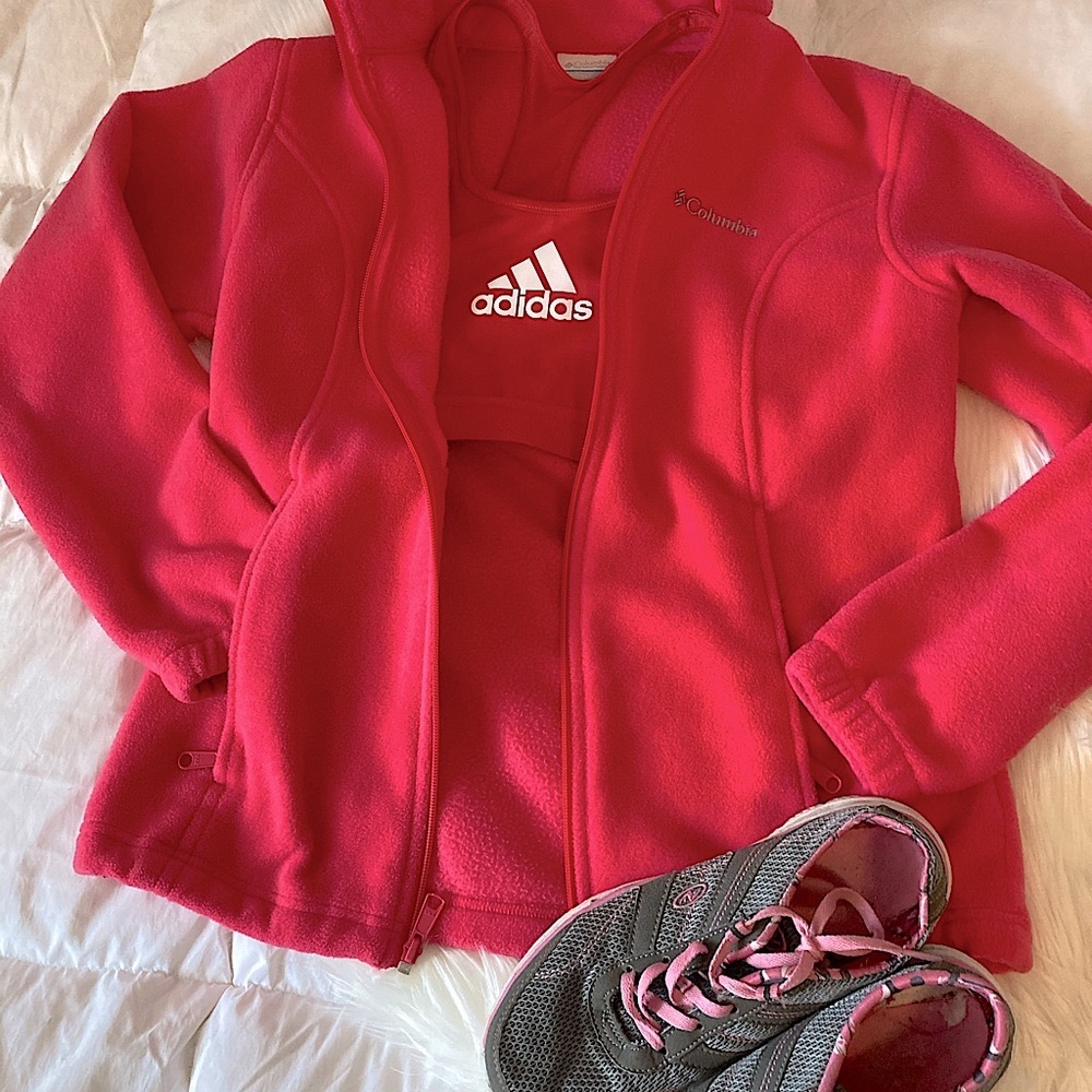 Columbia Pink Fleece Jacket SZ-M